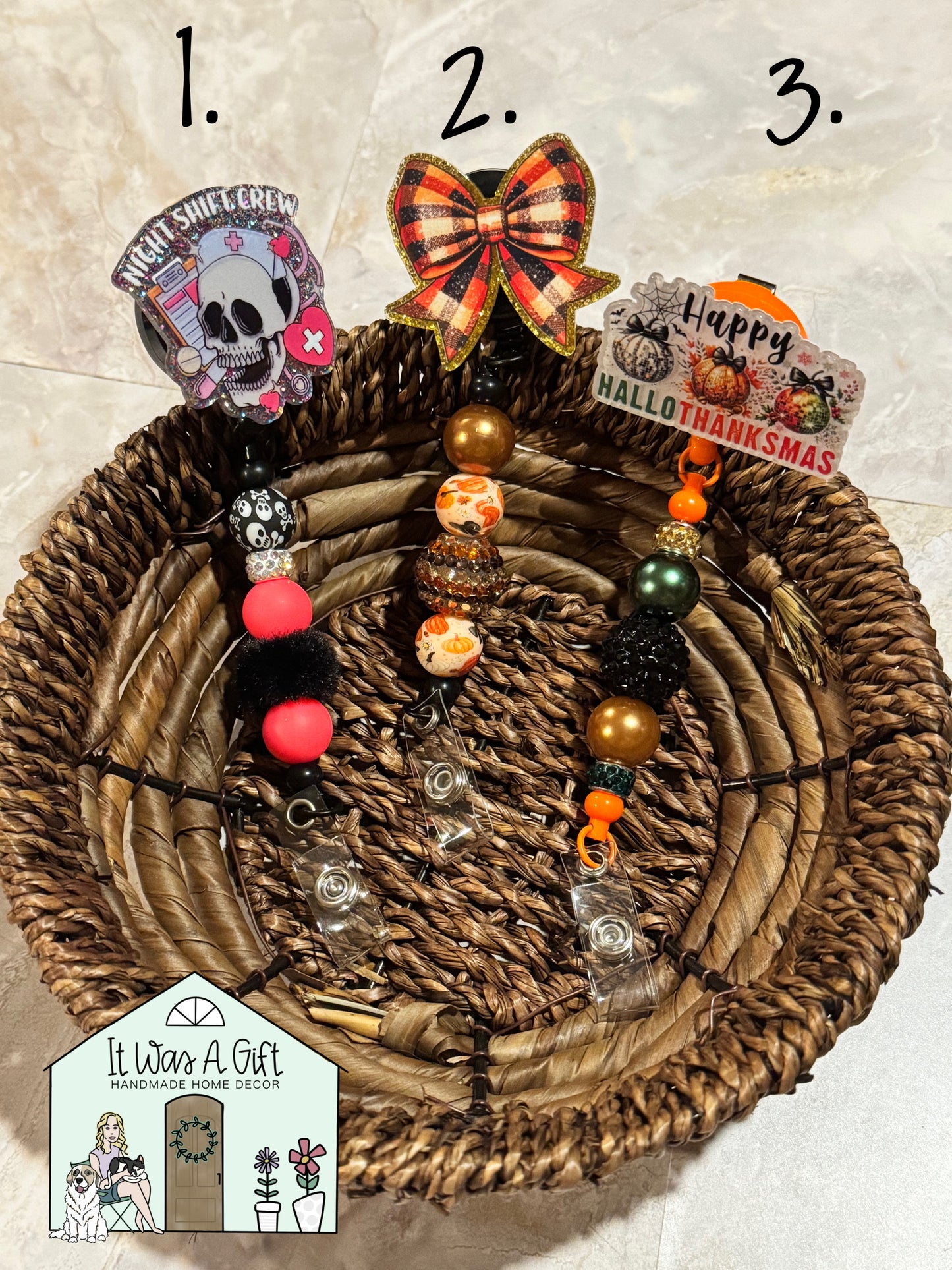 Halloween badge reels