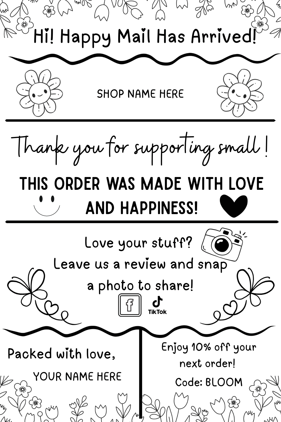 Spring Package Label