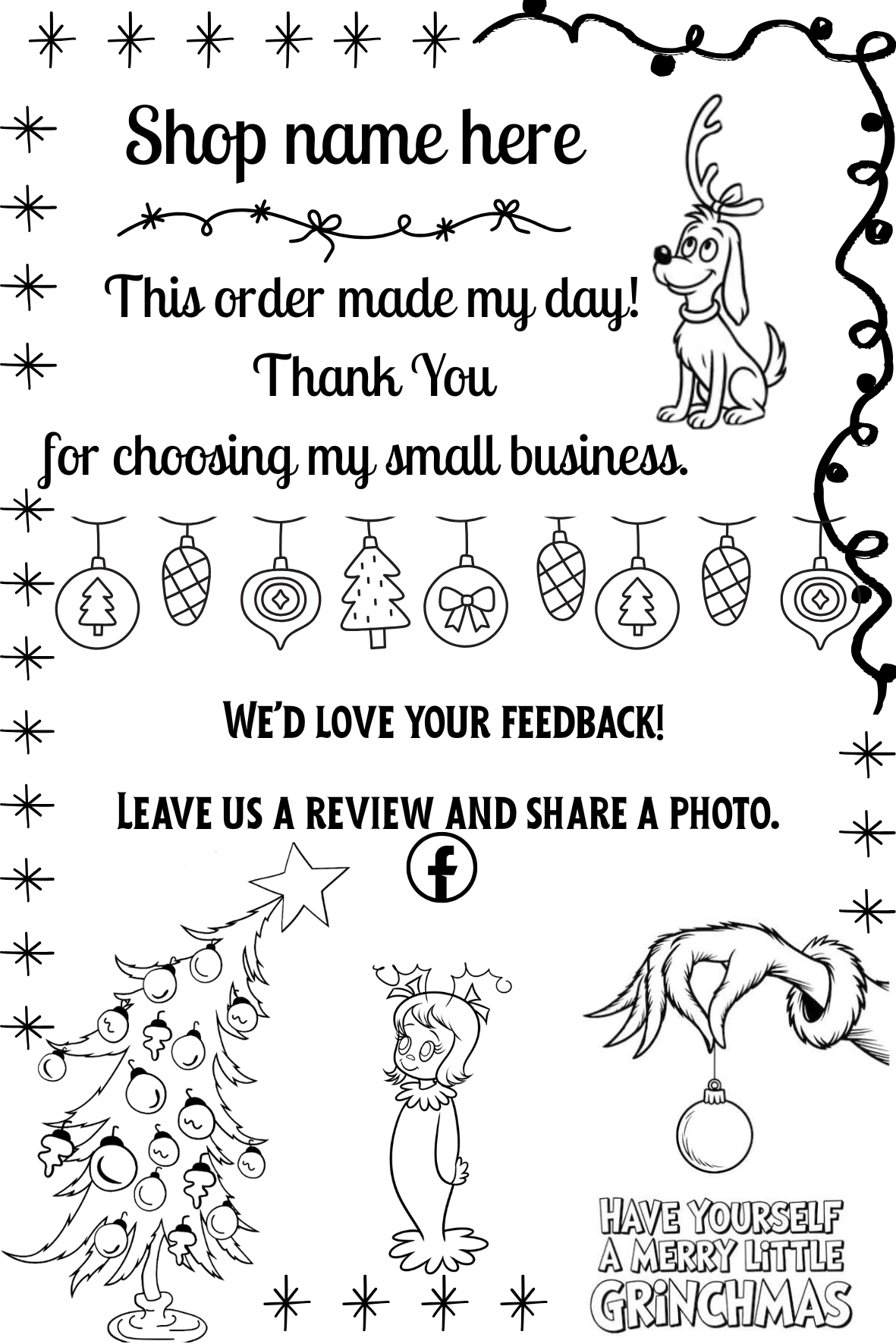 Grinchmas Package Stickers