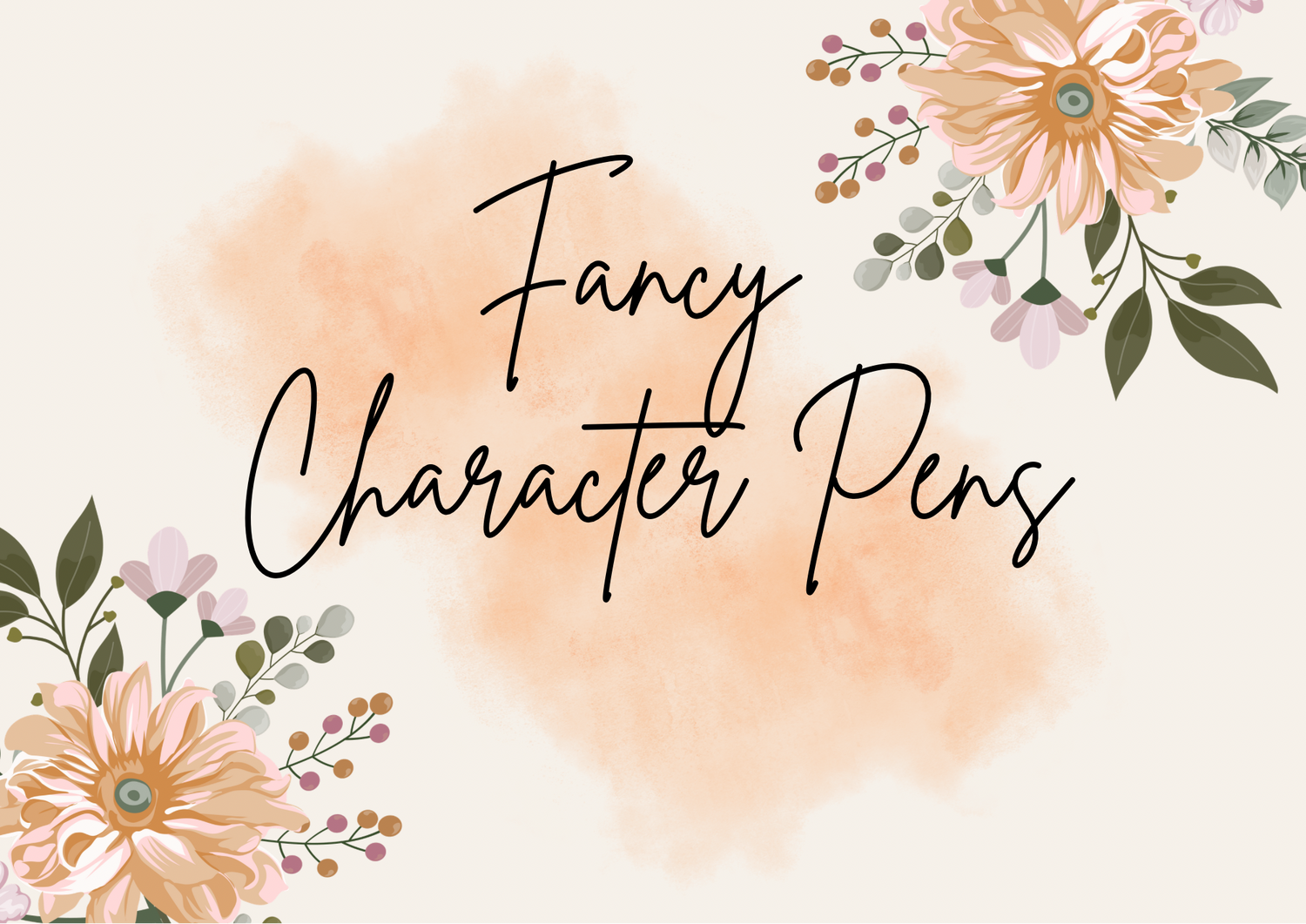 Fancy Character Pens