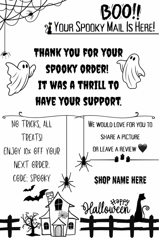 Boo! Package stickers