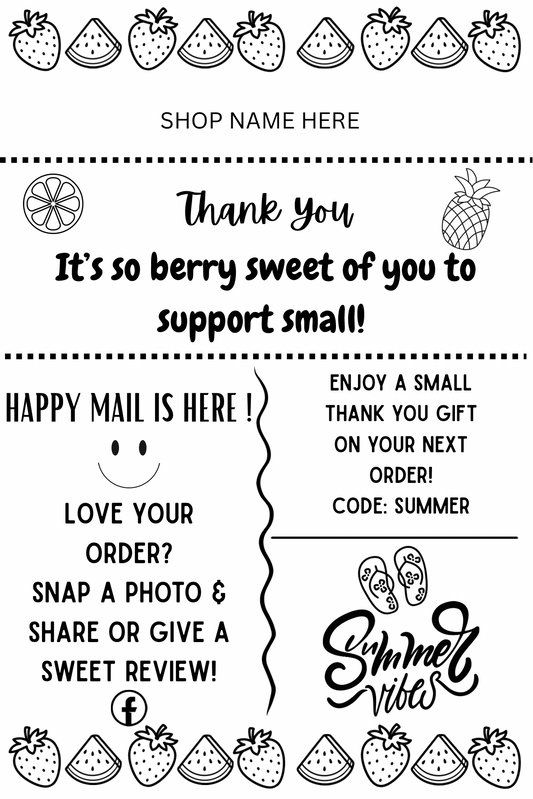 Summer Package Label