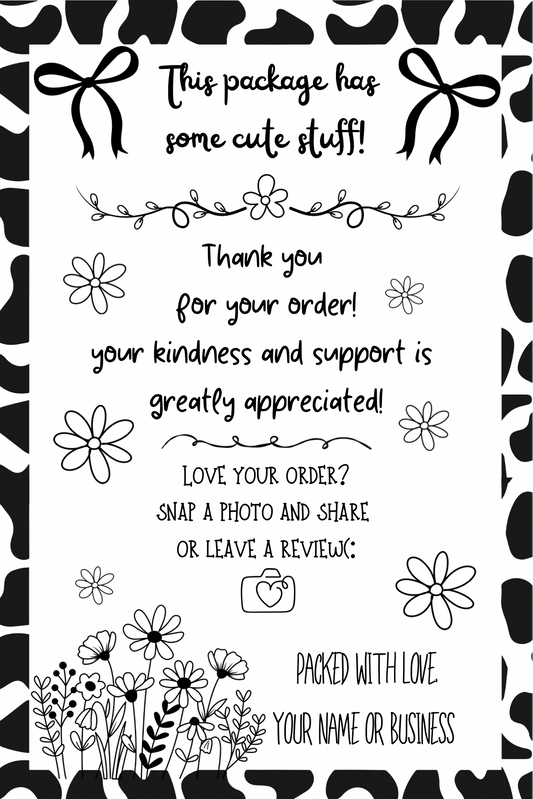 Cute stuff package stickers