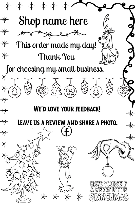 Grinchmas Package Stickers